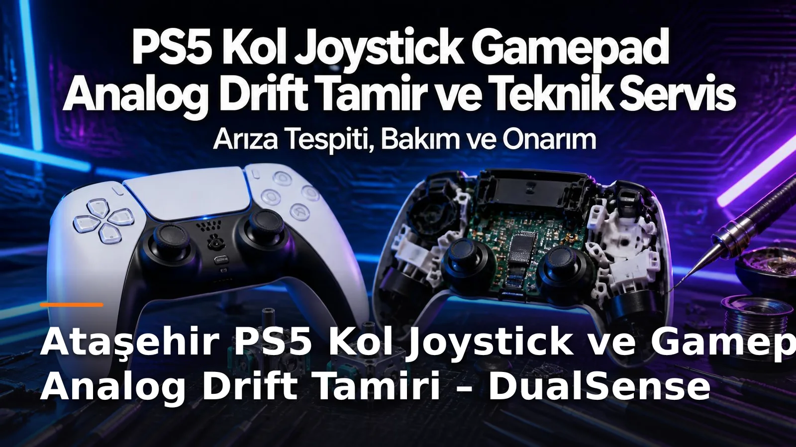 Ataşehir PS5 Kol Joystick ve Gamepad Analog Drift Tamiri – DualSense