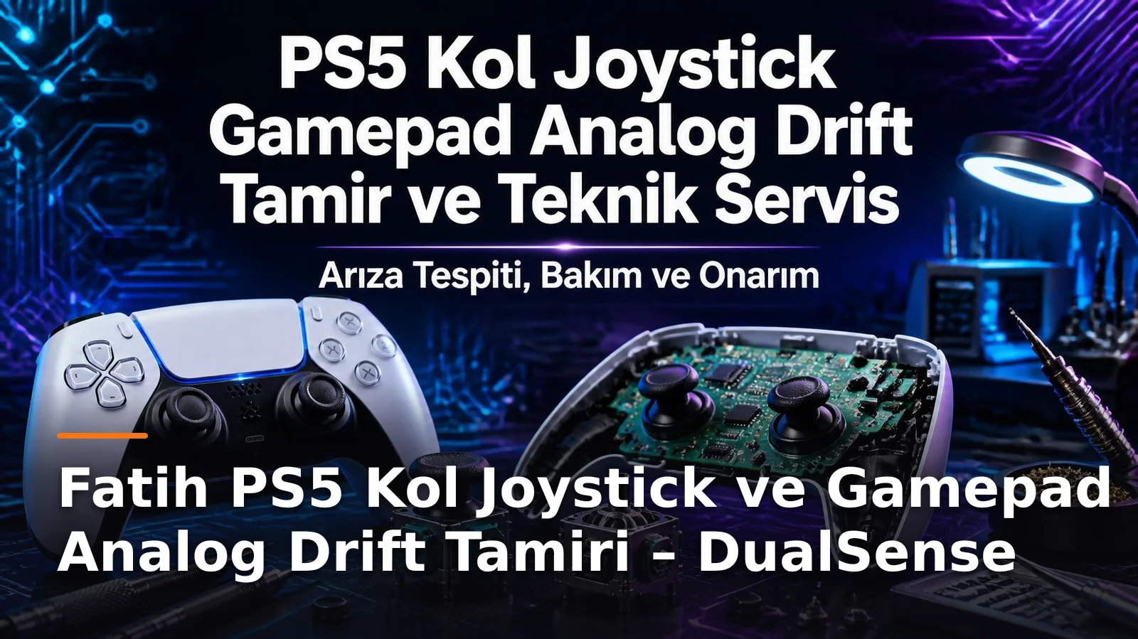 İstanbul Fatih PlayStation 5 Kolu Analog Drift Tamiri ve DualSense Kontrolcü Servisi
