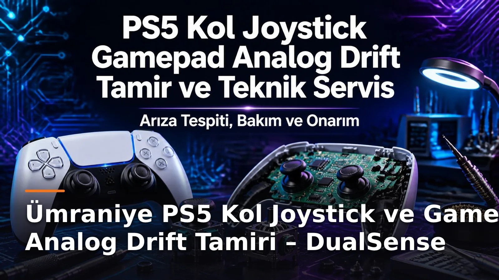 İstanbul Ümraniye PS5 DualSense Kol, Joystick ve Gamepad Analog Drift Tamiri