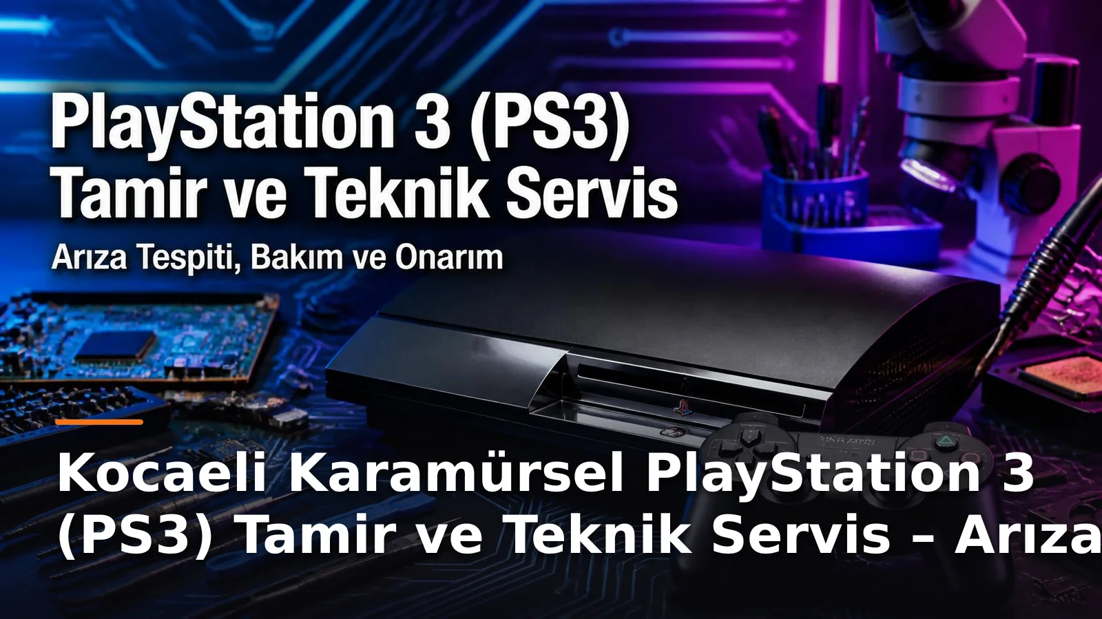 Kocaeli Karamürsel PlayStation 3 (PS3) Tamir ve Teknik Servis – Arıza Tespiti, Bakım ve Onarım